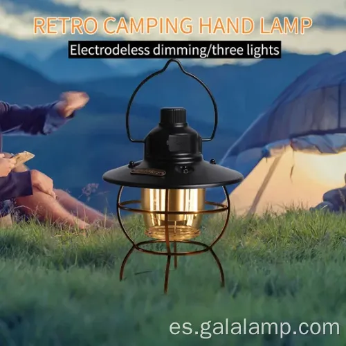 Lámpara de campamento LED impermeable con carga USB
